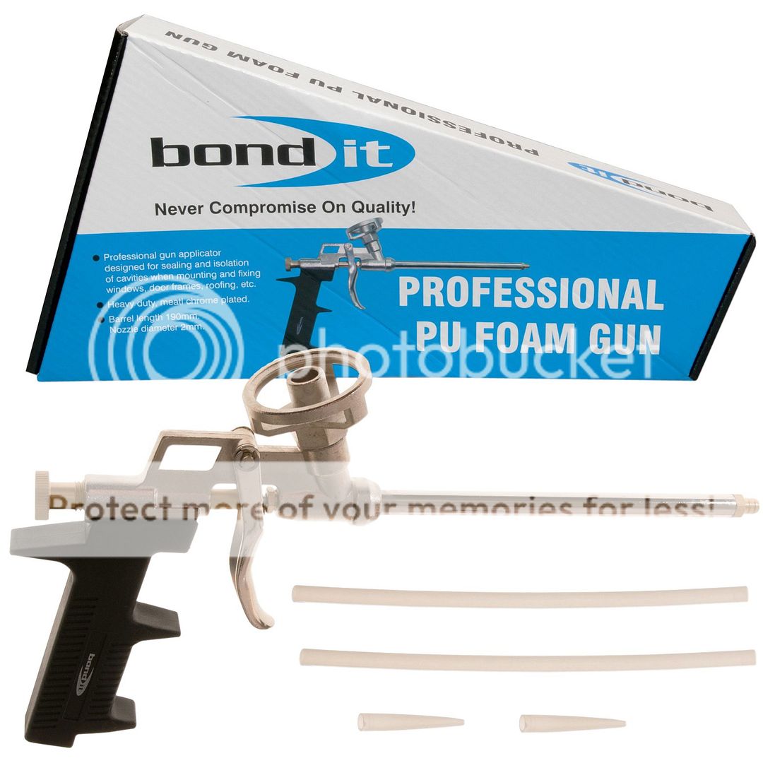 Bond It Expanding Foam Kits 750ml expanding Foam Professional Gun and